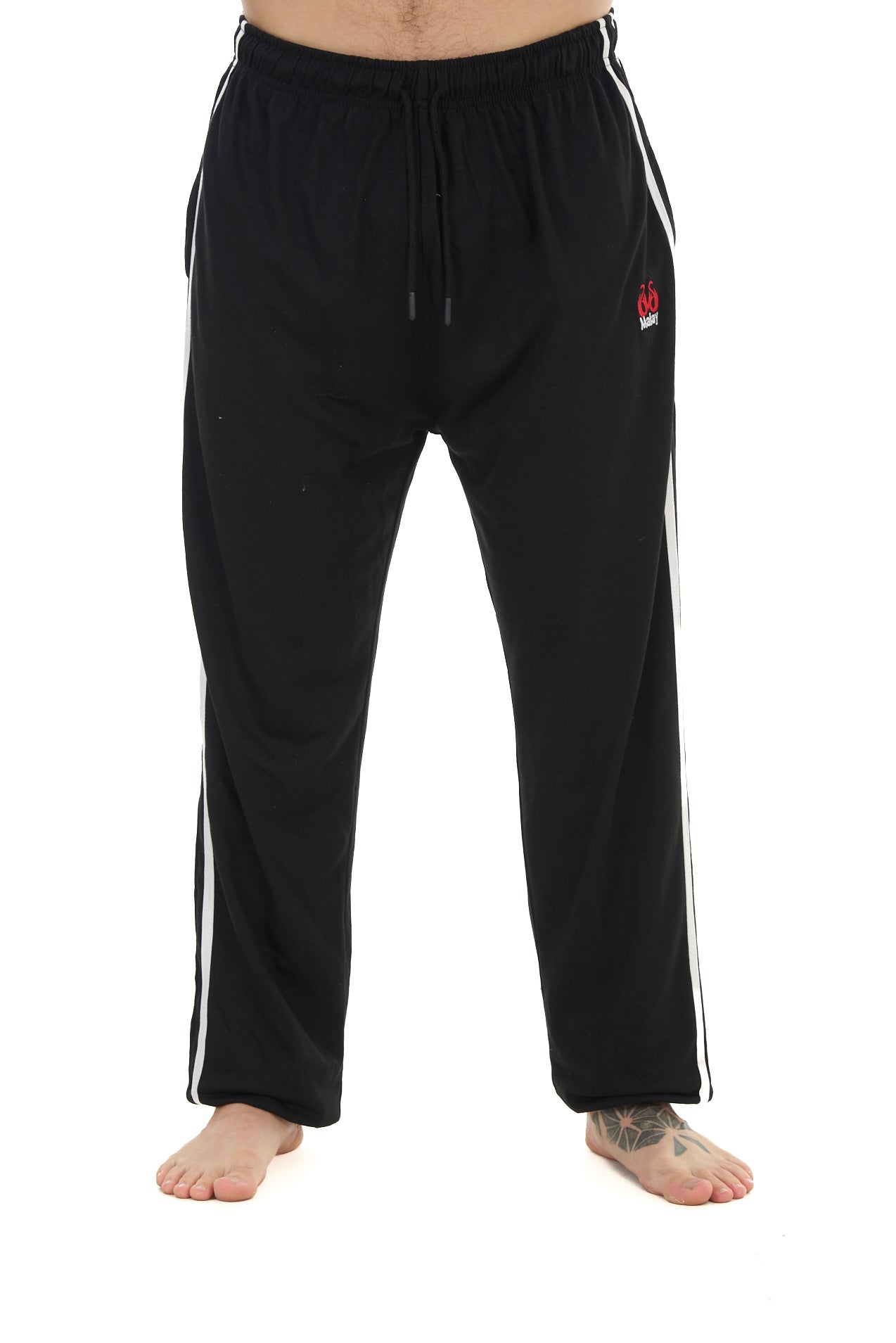 2 Pack Men’s Lounge Joggers Elastic Waist Jersey Cotton Trousers