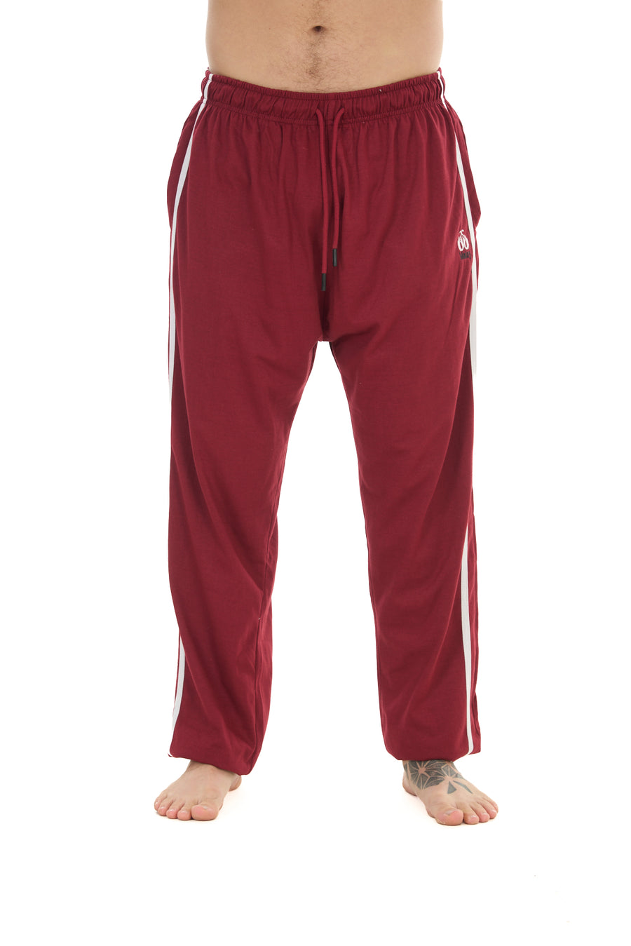 2 Pack Men’s Lounge Joggers Elastic Waist Jersey Cotton Trousers