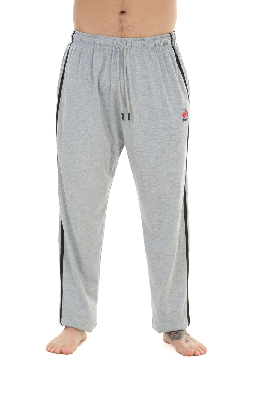 2 Pack Men’s Lounge Joggers Elastic Waist Jersey Cotton Trousers