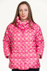 3 4 Sleeve Jacket Women's Pad Quilted
