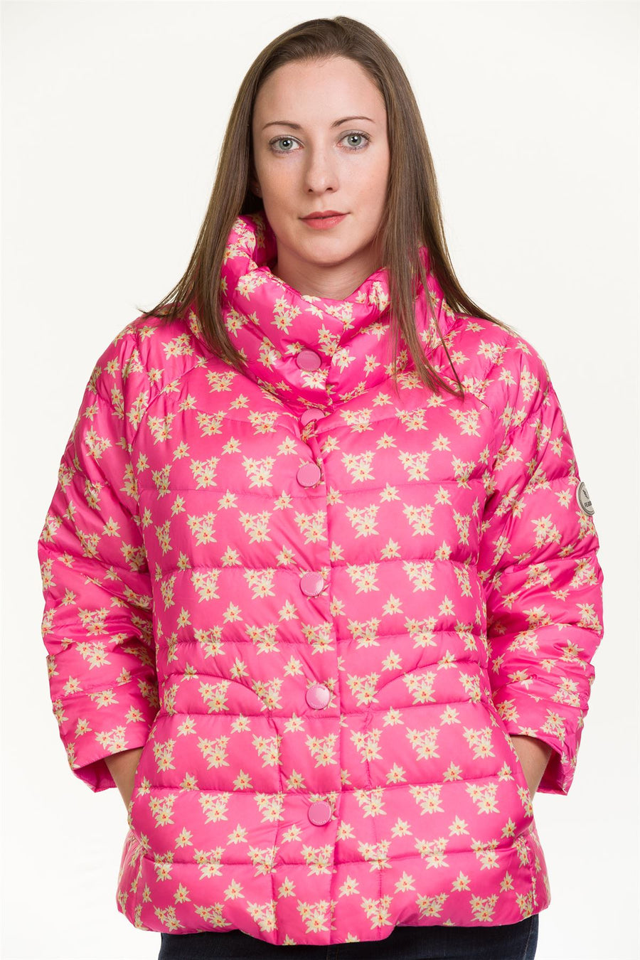 3 4 Sleeve Jacket Women's Pad Quilted