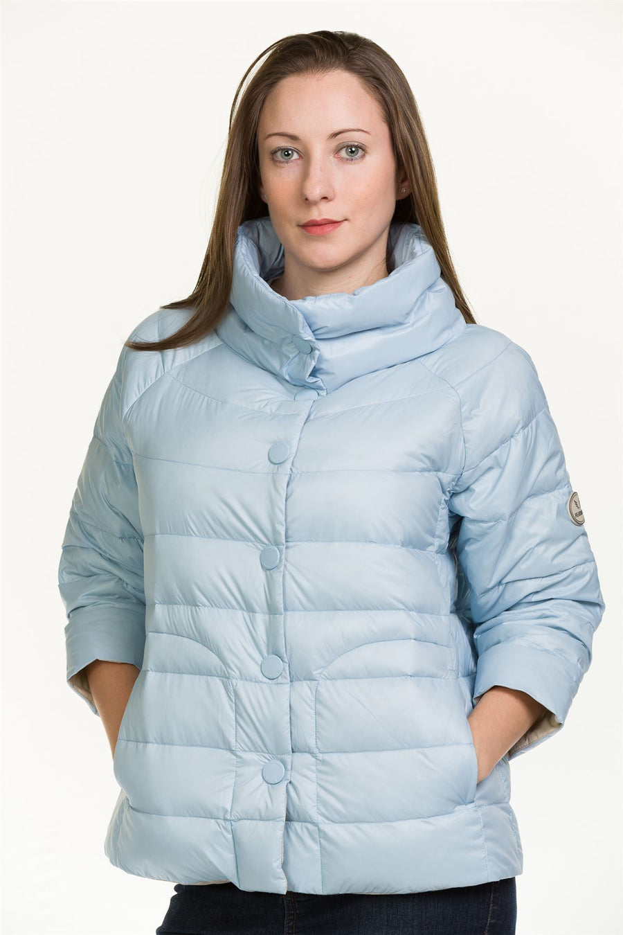 3 4 Sleeve Jacket Women's Pad Quilted