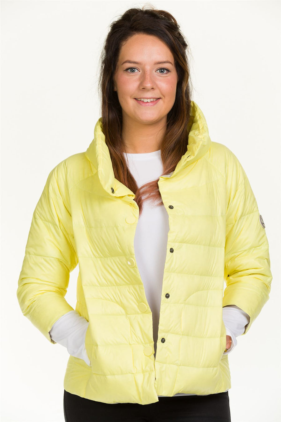 3 4 Sleeve Jacket Women's Pad Quilted