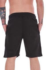 Mens 2 Pack Fleece Shorts Gym Jogging Bottoms Zip Pockets Elastic Waist S-XL