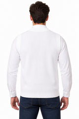 Mens Sleeveless Pullover Sweater Bowl Jumper