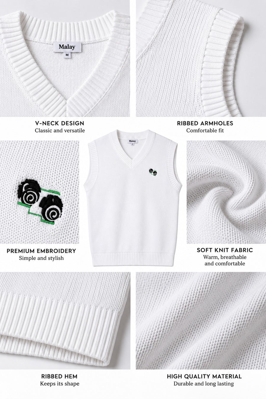 Mens Sleeveless Pullover Sweater Bowl Jumper