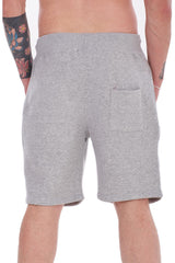 Mens 2 Pack Fleece Shorts Gym Jogging Bottoms Zip Pockets Elastic Waist S-XL