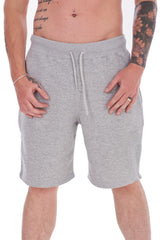 Mens 2 Pack Fleece Shorts Gym Jogging Bottoms Zip Pockets Elastic Waist S-XL