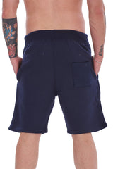 Mens 2 Pack Fleece Shorts Gym Jogging Bottoms Zip Pockets Elastic Waist S-XL