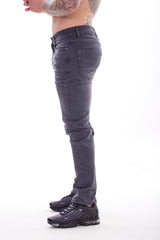 Mens Slim Fit Stretch Denim Jeans Skinny Straight Leg Trousers Pants New