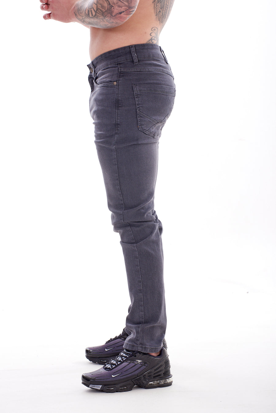 Mens Slim Fit Stretch Denim Jeans Skinny Straight Leg Trousers Pants New