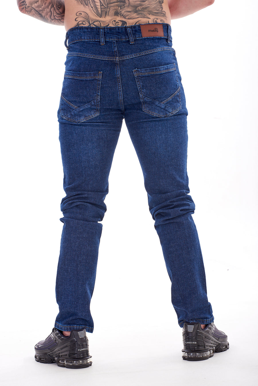 Mens Slim Fit Stretch Denim Jeans Skinny Straight Leg Trousers Pants New