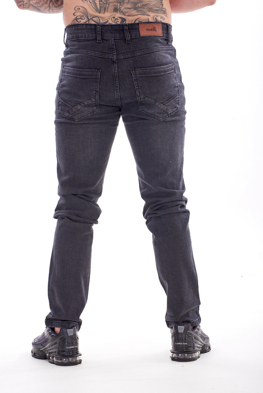 Mens Slim Fit Stretch Denim Jeans Skinny Straight Leg Trousers Pants New