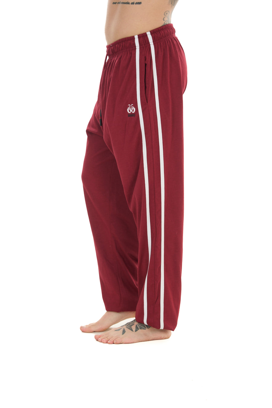 2 Pack Men’s Lounge Joggers Elastic Waist Jersey Cotton Trousers