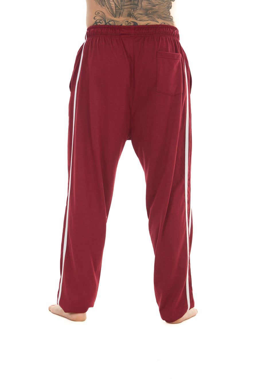 2 Pack Men’s Lounge Joggers Elastic Waist Jersey Cotton Trousers