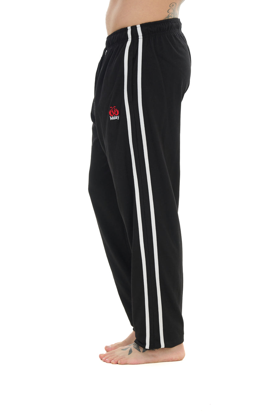 2 Pack Men’s Lounge Joggers Elastic Waist Jersey Cotton Trousers