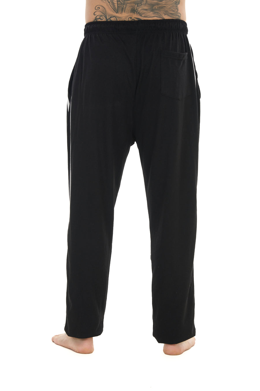 2 Pack Men’s Lounge Joggers Elastic Waist Jersey Cotton Trousers