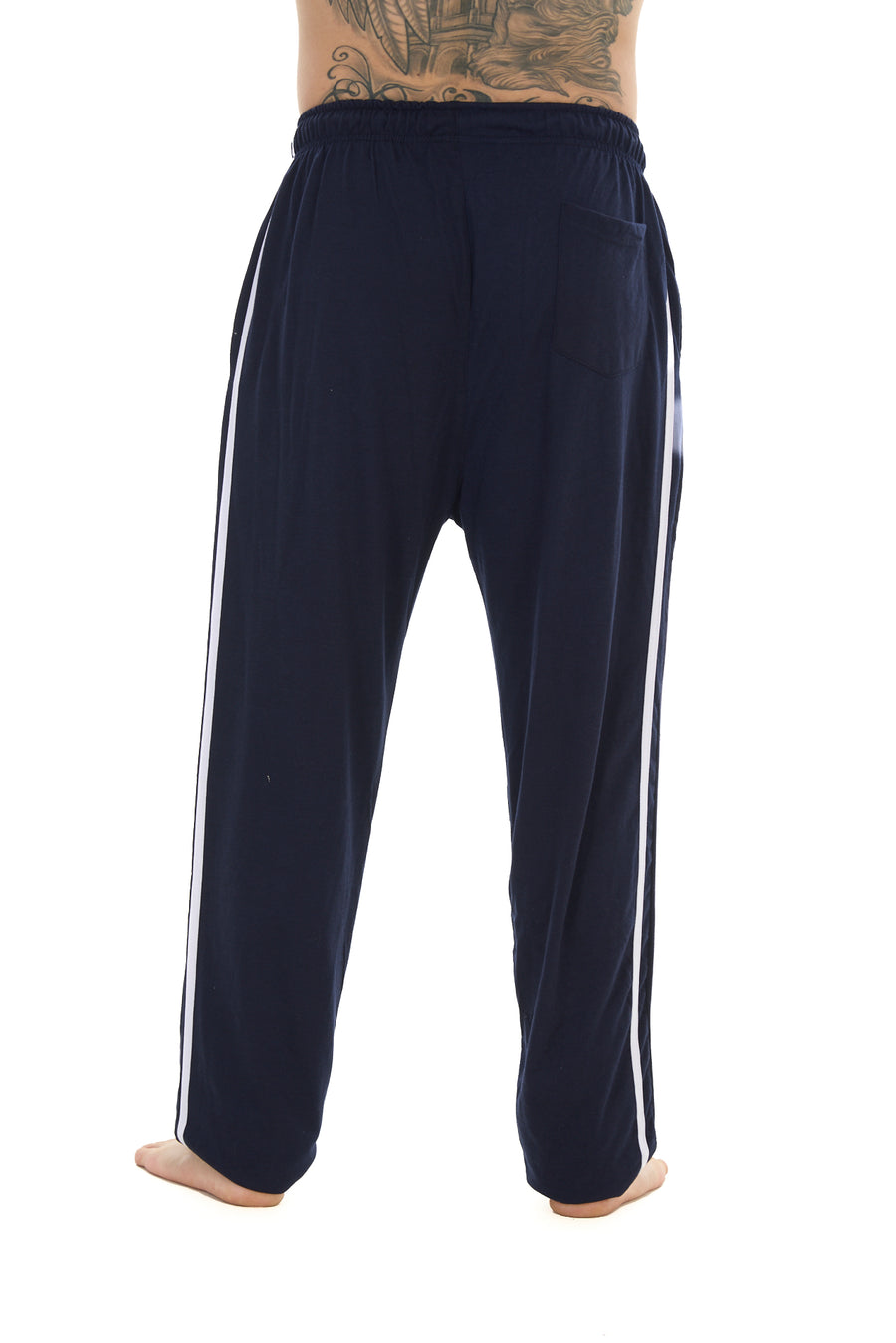2 Pack Men’s Lounge Joggers Elastic Waist Jersey Cotton Trousers