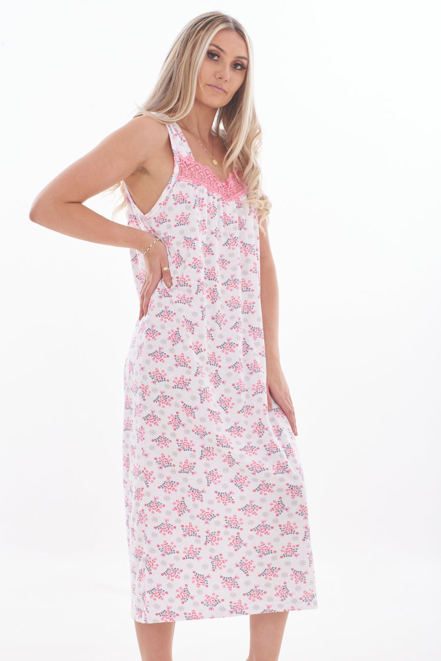 Women’s Floral Print Nightwear Cotton