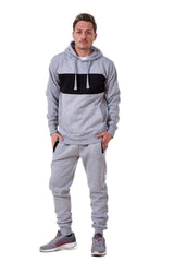 Mens Tracksuit Set Hoodie Joggers Fleece Gym Casual Sportswear Set