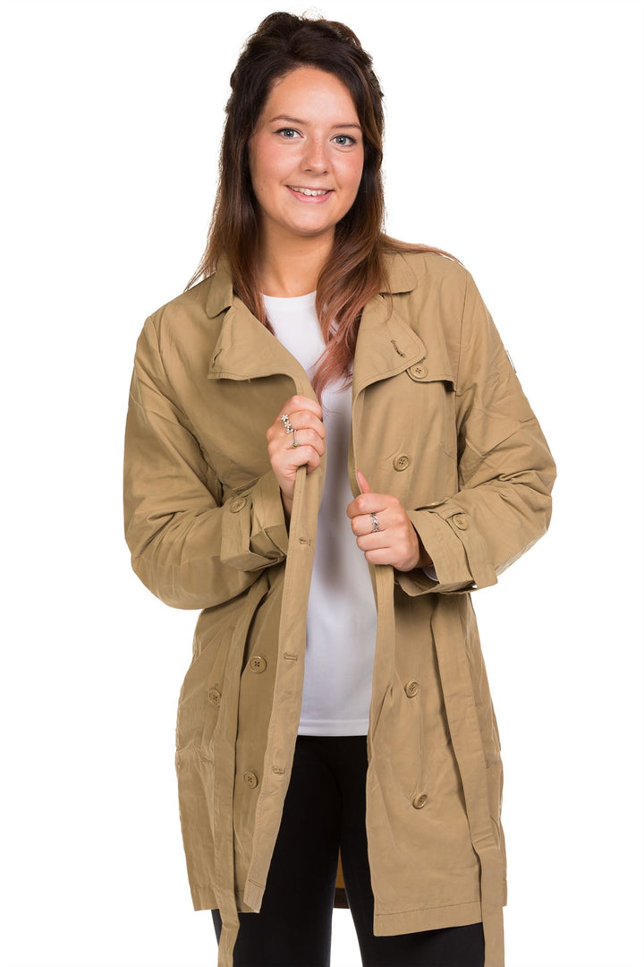 Cotton Double Breasted Trench Coat