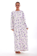 Cotton Thermal Nightie Ankle Length