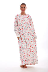 Cotton Thermal Nightie Ankle Length