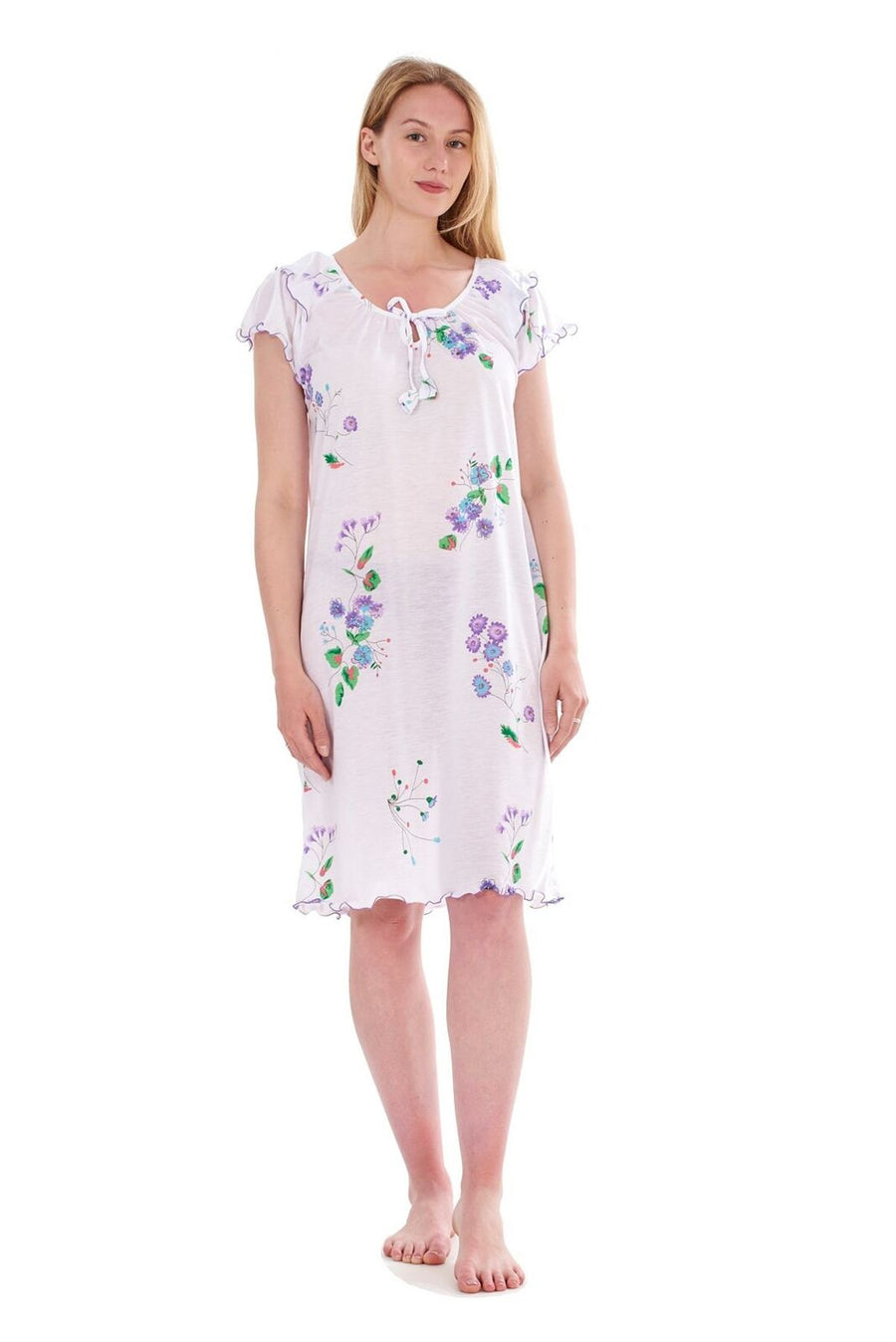 Womens Short Nightgowns Cotton