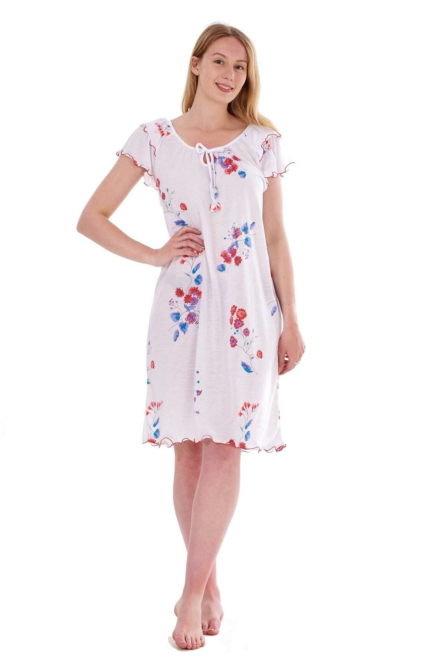 Womens Short Nightgowns Cotton