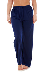 Women's Wide Leg Lounge Pants Soft Stretch Yoga Pajama Trousers Plus Size