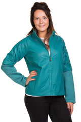 Faux Leather Jacket with Stand Collar
