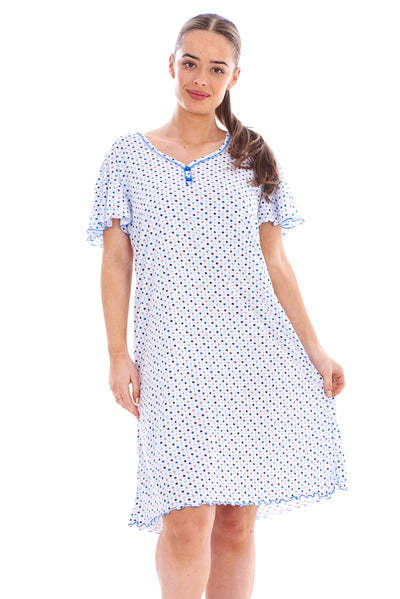 Cotton Chemise Nightie Polka Dots