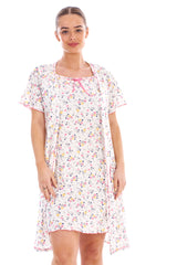 Matching Cotton Nightie and Robe Set