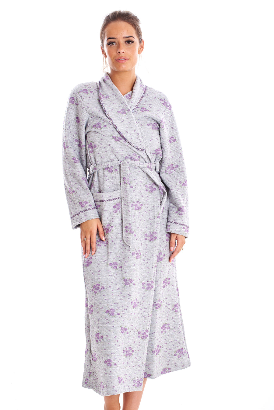 Cotton Kimono Dressing Gown Pockets