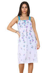 Ladies Strappy Nightdress Short Floral Sleeveless Nightwear
