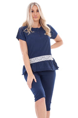 Ladies Capri 2 Piece Pyjama Set