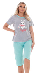 Ladies Bunny Motif PJs