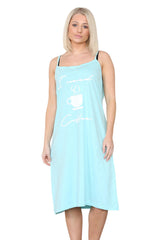 Womens Words Print Strappy Nightdress