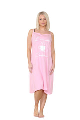 Womens Words Print Strappy Nightdress