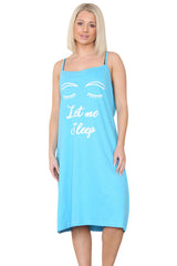 Womens Sleepy Midi Nightdress Sleeveless