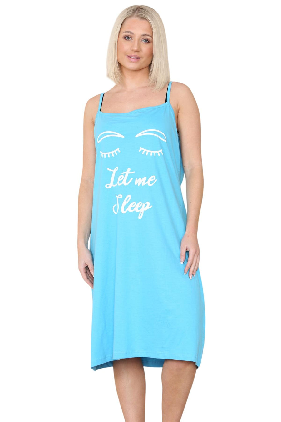 Womens Sleepy Midi Nightdress Sleeveless
