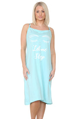 Womens Sleepy Midi Nightdress Sleeveless