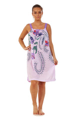 Printed Cotton Sleeveless Nightie