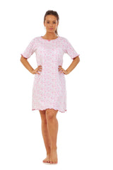 Summer Nighties Short Sleeve Floral