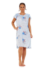 Ladies Short Cotton Jersey Nightdress