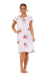 Ladies Short Cotton Jersey Nightdress