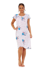 Ladies Short Cotton Jersey Nightdress