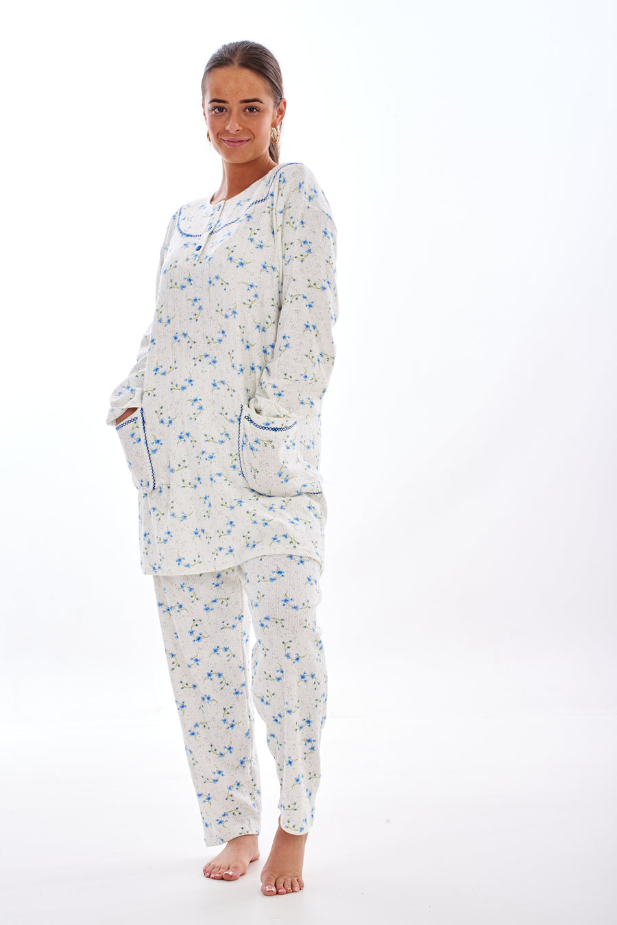 Women's Jersey Pyjamas Set Cotton PJs