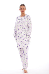 Pocket Thermal PJs Womens Jersey Cotton