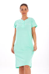 Womens Nightshirts Pure Cotton Polka